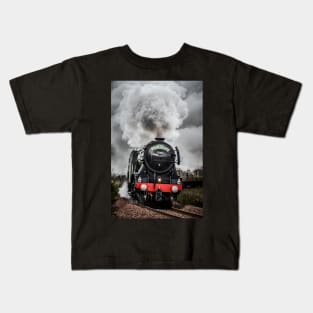 'Full Steam, The Flying Scotsman', near Pitlochry. Kids T-Shirt